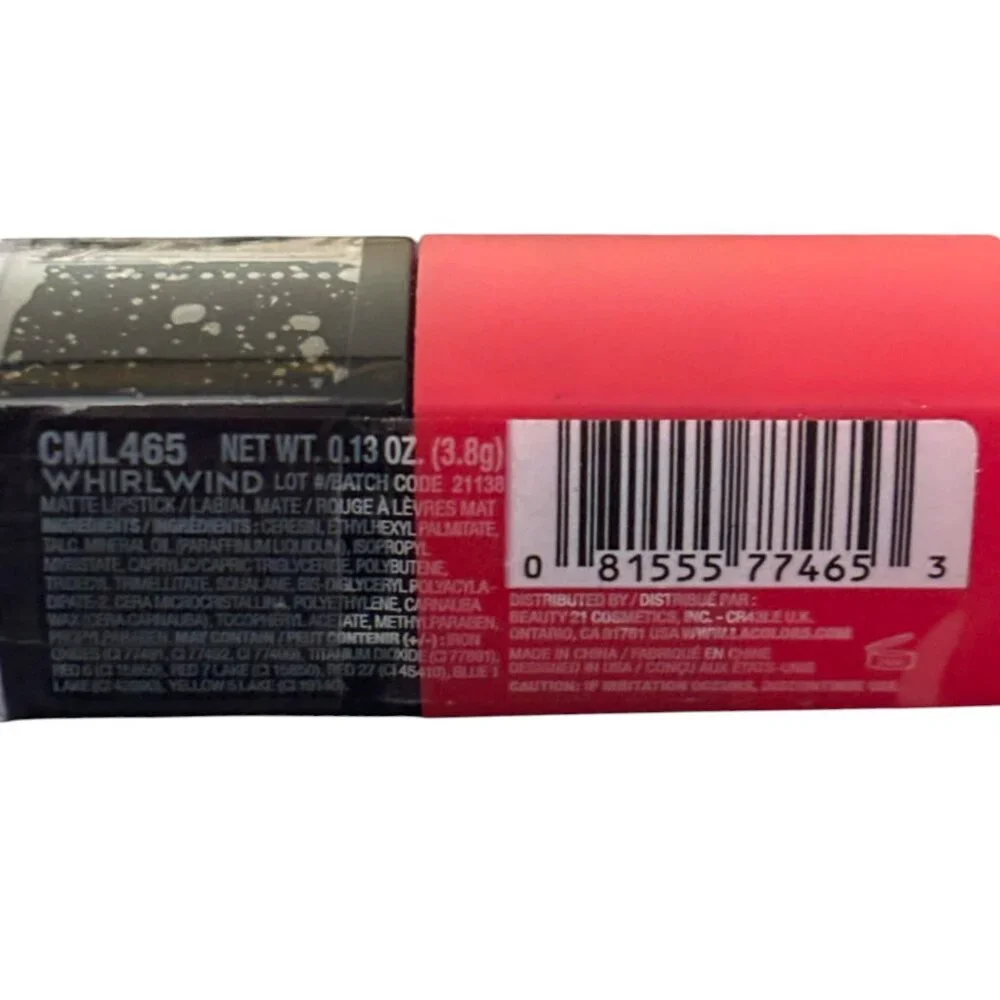 L.A. Colors Matte Lipstick‎ CML465 Whirlwind Sealed- NWOB